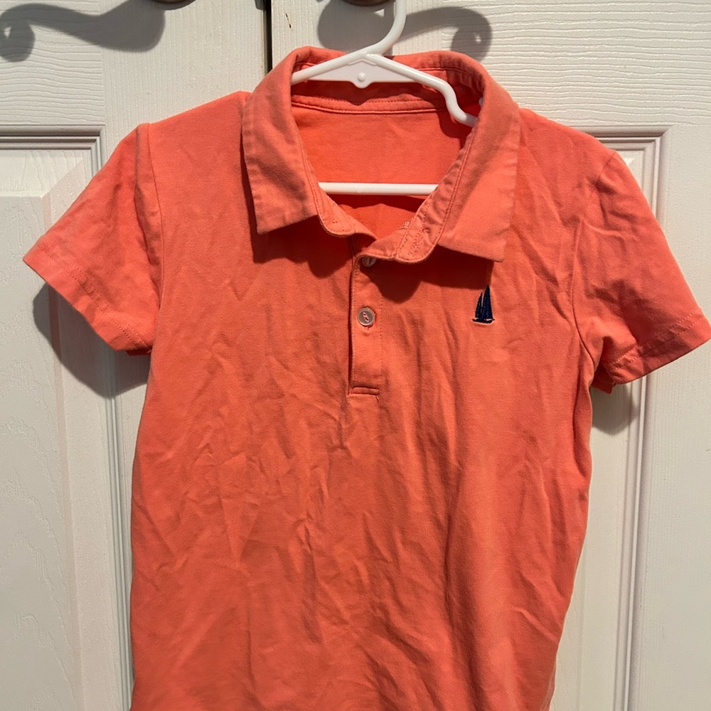 Vibrant Orange Polo Shirt for Kids